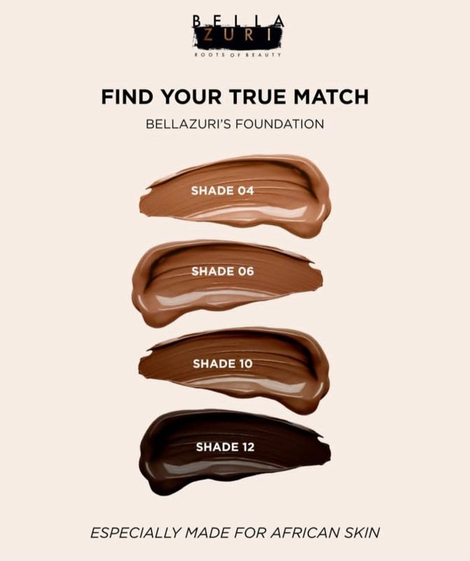 Bella Zuri Foundation: Shades 04 to 12