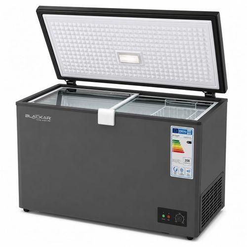 BlackArk Chest Freezer: Dual Basket