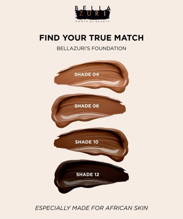 Bella Zuri Foundation Shades