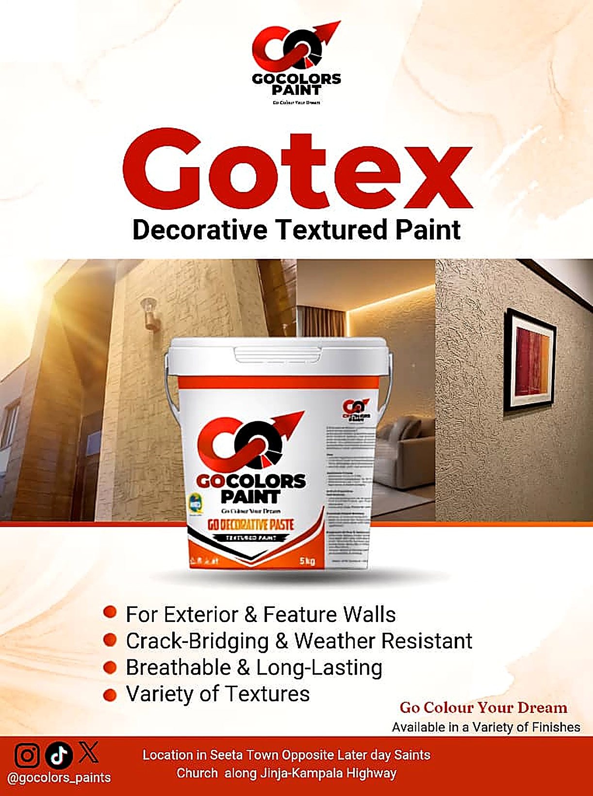 Gotex Decorative Textured Paint (30kg)