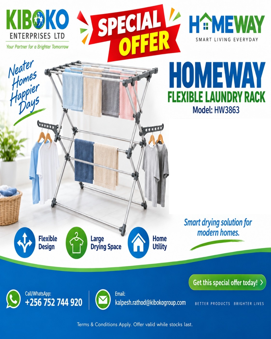 Homeway Flexible Laundry Rack