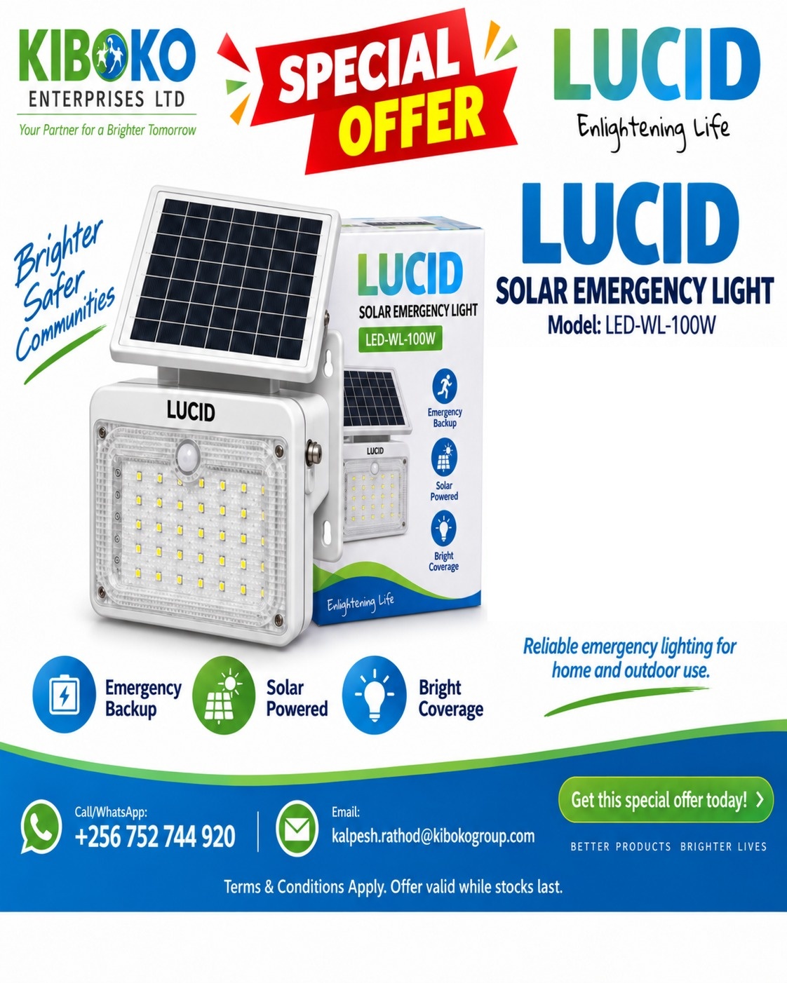 Lucid Solar Emergency Light