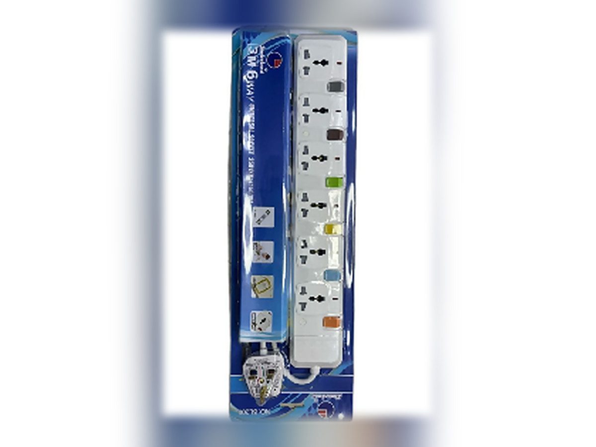 Simbaland 6-Way Extension Socket SL306
