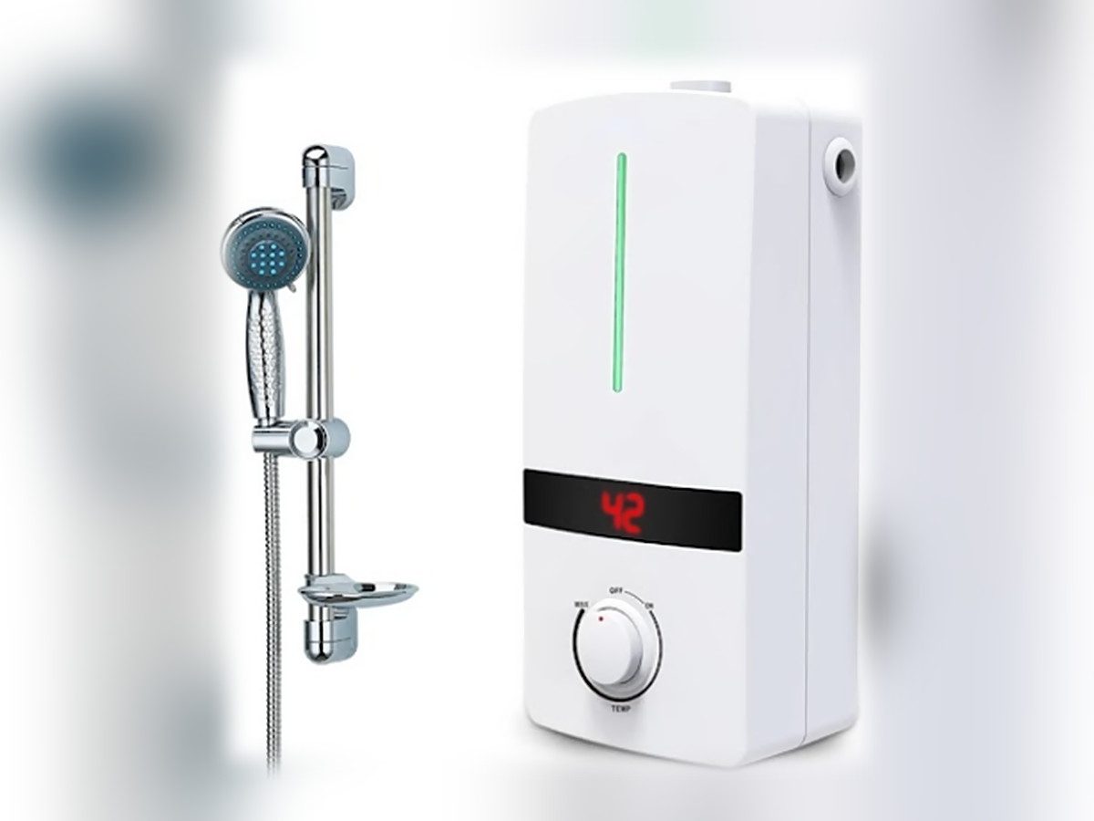 Simbaland Instant Water Heater SL-55X with Shower Hose & Head