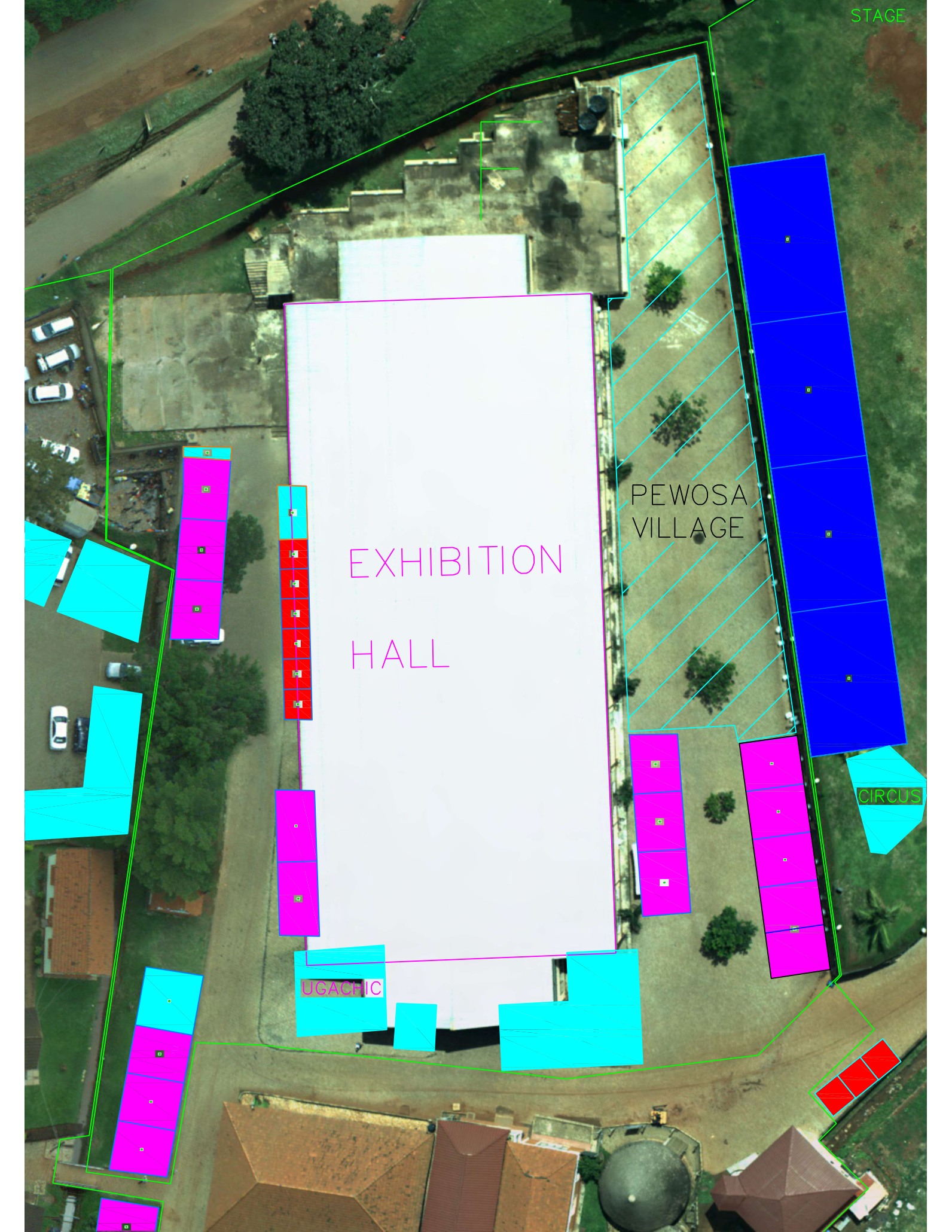 Zone F Exhibition Hall Outside ground map